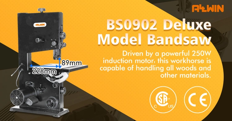 Allwin 220V Band Saw 228mm Wood Cutting Saw for Workshop